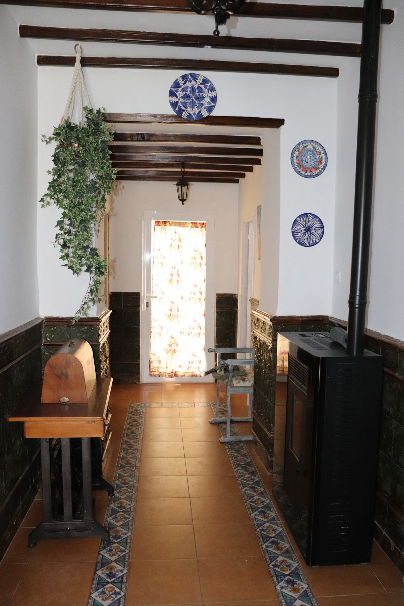 Recibidor rústico de la casa rural